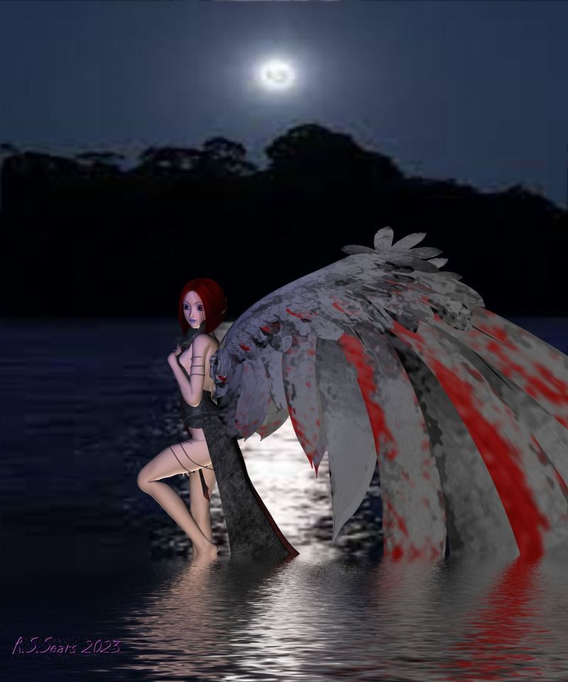ocean angel
i did this as a way to not focus on my arm, it's been bothering me lately 
i think it came out well
Keywords: Aiko angel, fantasy female,