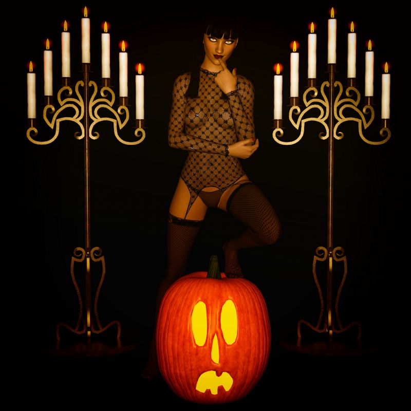 Halloween Pinup 024
Witching under Candlelight!
