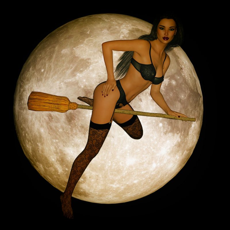 Halloween Pinup 027
Witching Around!
