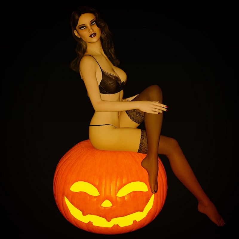 Halloween Pinup 029
Witching with Jack.
