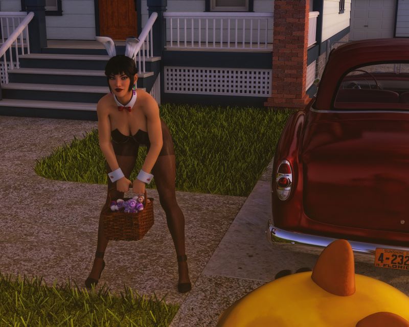 Aunt Had a Bunny suit Just not the kind I was thinking of!
But all the Dads at the Hunt Loved it Not so much the Wives! 
