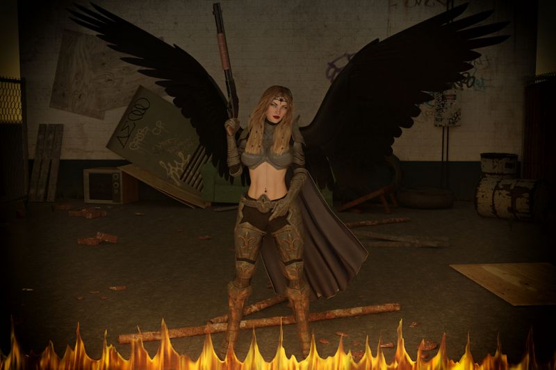 Dark Angel With a Shotgun
One From the Other Side! o.O Think She Wants Something from You! O.o
