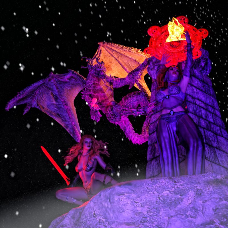 Dragon Fire Column
Well Something is going on! o.O
