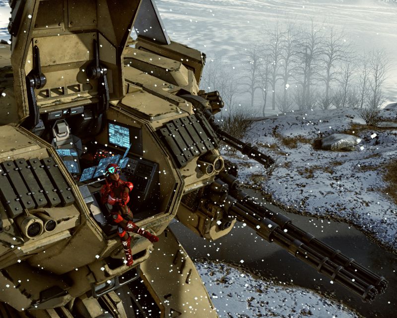 First Snow Arrives
Heard about it from Her Mother Who used to Live on Earth Now she knows what it is.
