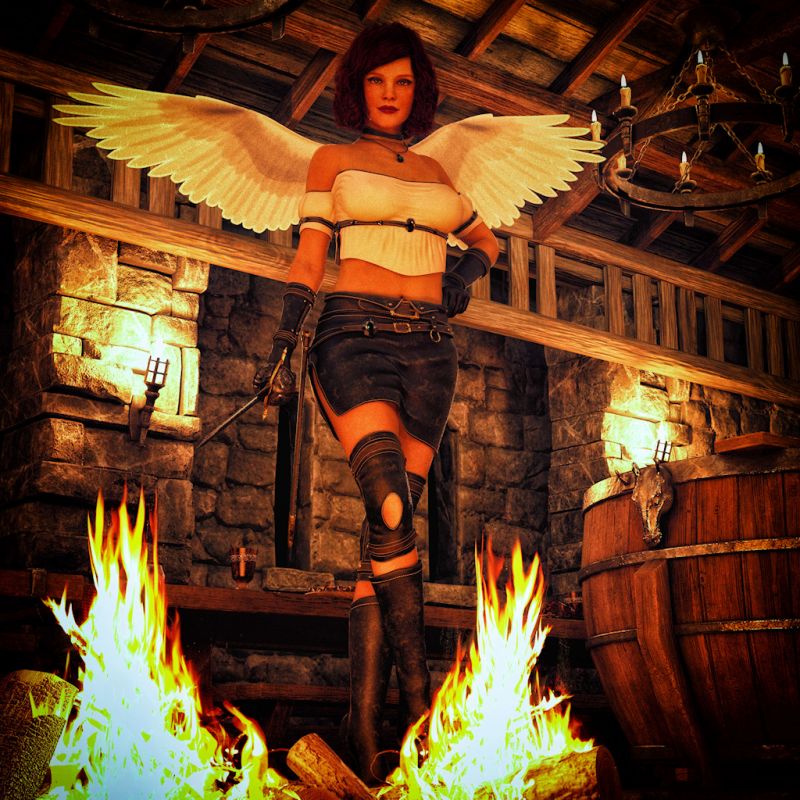 Guardian Angel
Trying a More Fantasy Style.
