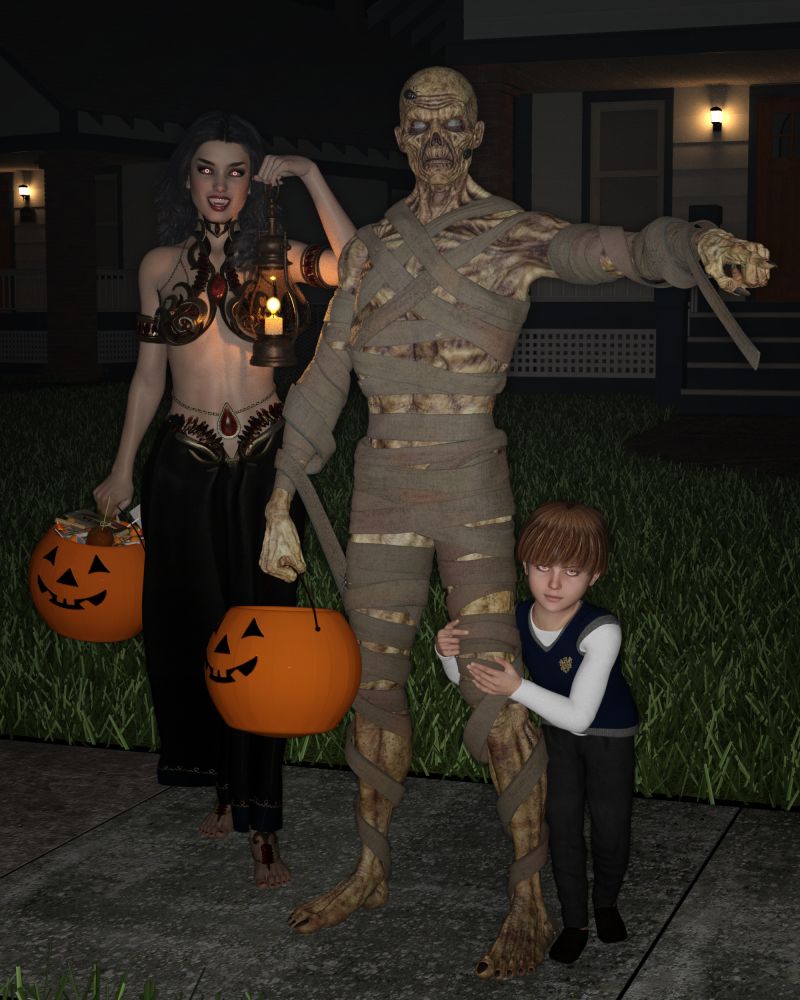 Halloween Candy Run
Hey Mister where is 1428 Elm Street? Thanks!
Wow That Strange kid in our Class has some Cool Parents!
