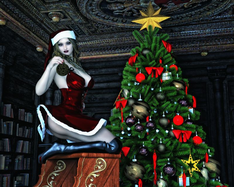 Her Ornament
Lavinia Places Her Ornament on the Tree! o.o
