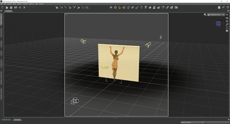 Sihouette Layout
This is how I set the image.
