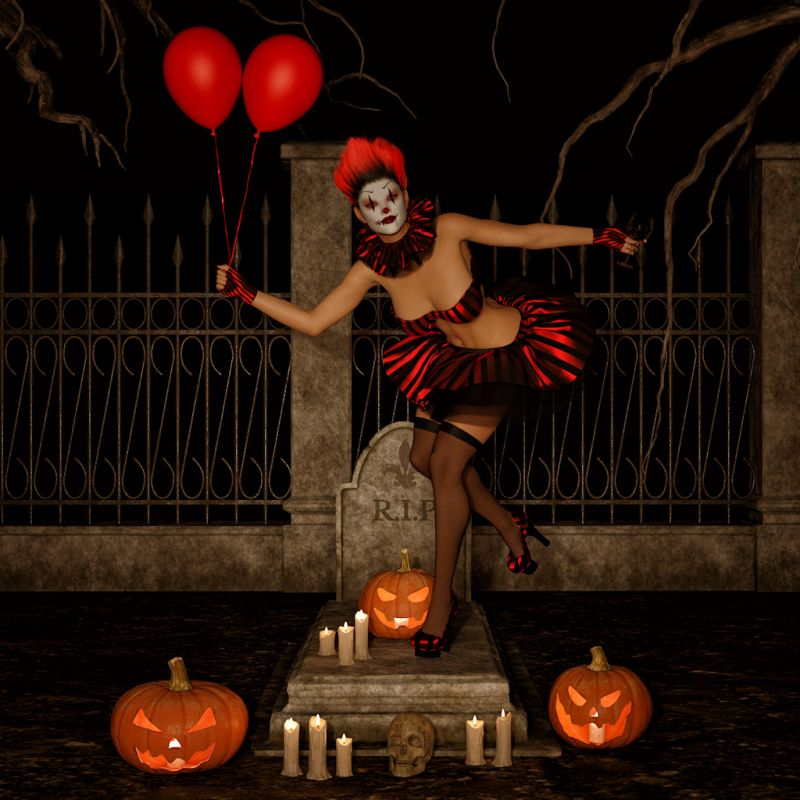 Vampy Clown
You want to play with My Balloons?  Or  Maybe a Drink if You come closer! o.o
