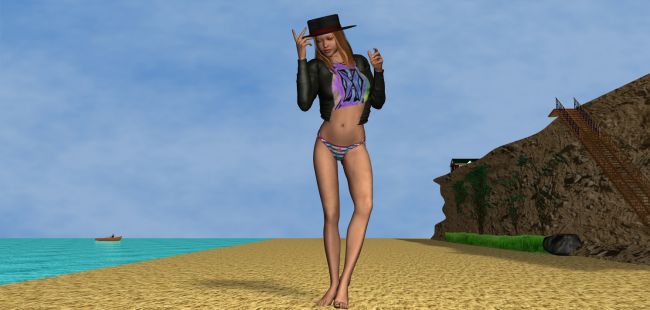 Beach photoshoot
On her shirt I used one of my wifes designs. 
Keywords: pinup beach summer model photo shoot