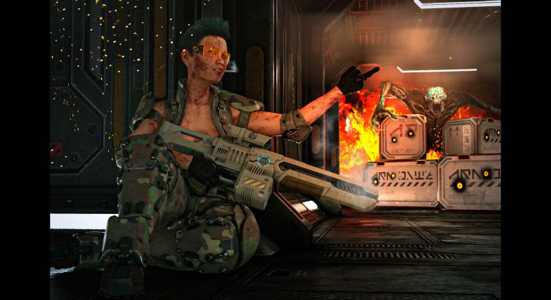 Burning One
Yes, it's true I watched Aliens again this weekend ;)
Keywords: monster soldier cigarette laser rifle gun fire marine alien battle finger