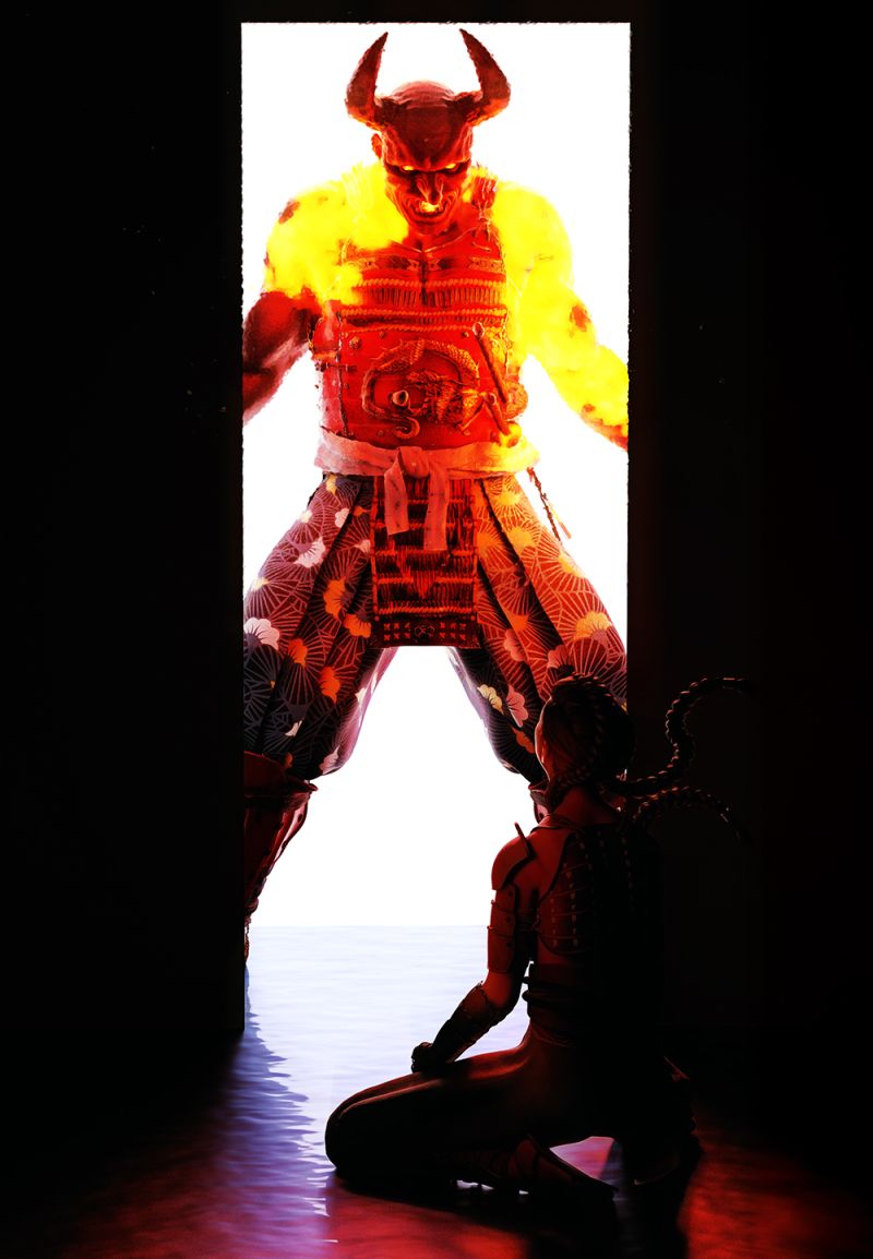 Shōkan sa reta~TOTW Wk of 5/10/25
~TOTW Wk of 5/10/25~
She begged for him to teach her.
Keywords: TOTW Oni Tengu Japan Samurai Summoned