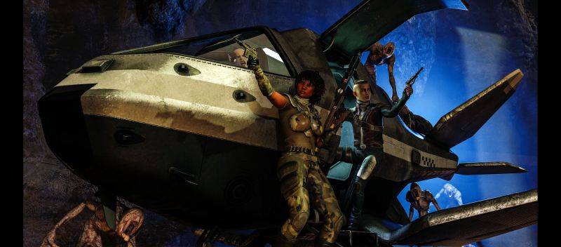 We Are LEAVING!!
A little hat tip to that "Galaxy Far Far Away" franchise =)
Keywords: starwars spaceship pistol monster fight