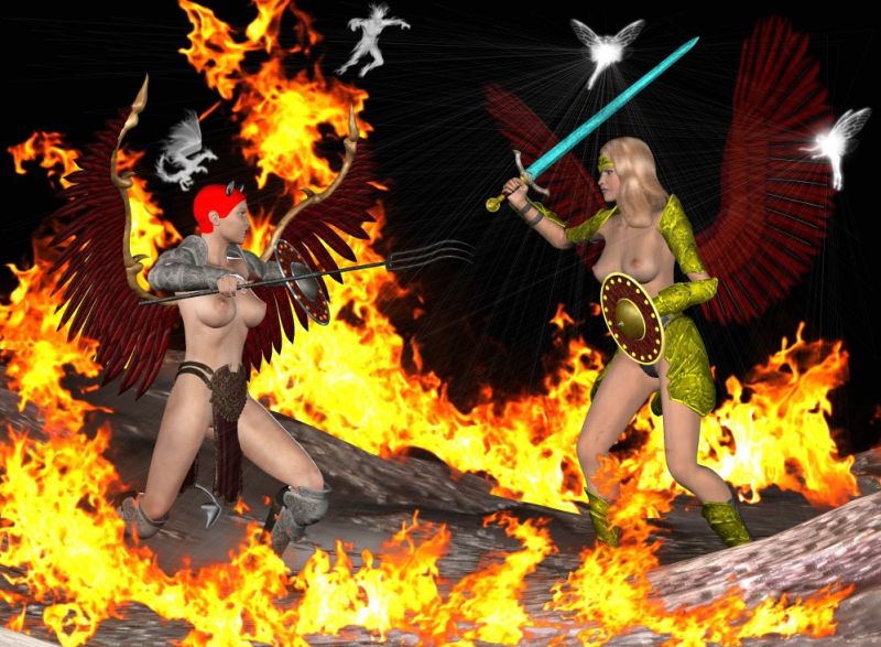 fight between good and evil
thanks for the peep and comment
