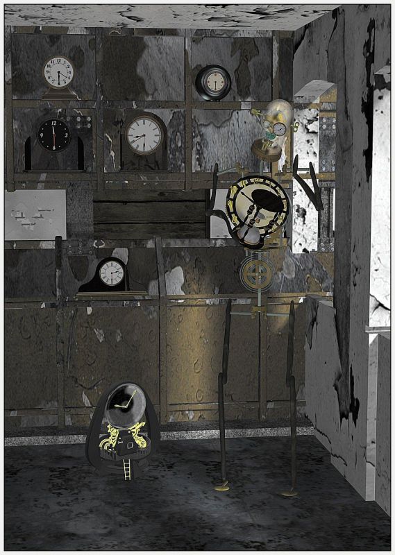 Timekeeper
The Timekeeper is busy measuring the passage of time, but something has gone wrong. Time is running out, as time is being stolen. But by who or what? Now the Timekeeper have no idea where to begin finding the problem of the stolen time! 
