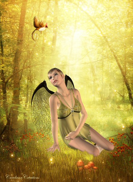 Forest Angel
As she sits and watches over the forest, the creatures come to see her.
Keywords: Forest Angel