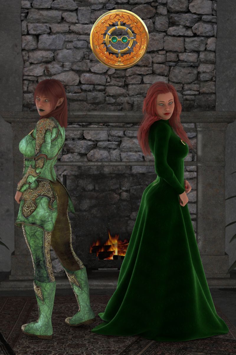 The Aluianti Sisters
Ryllae and Tiriara share a portrait for the December Omnibus Vol 1
Keywords: Fantasy