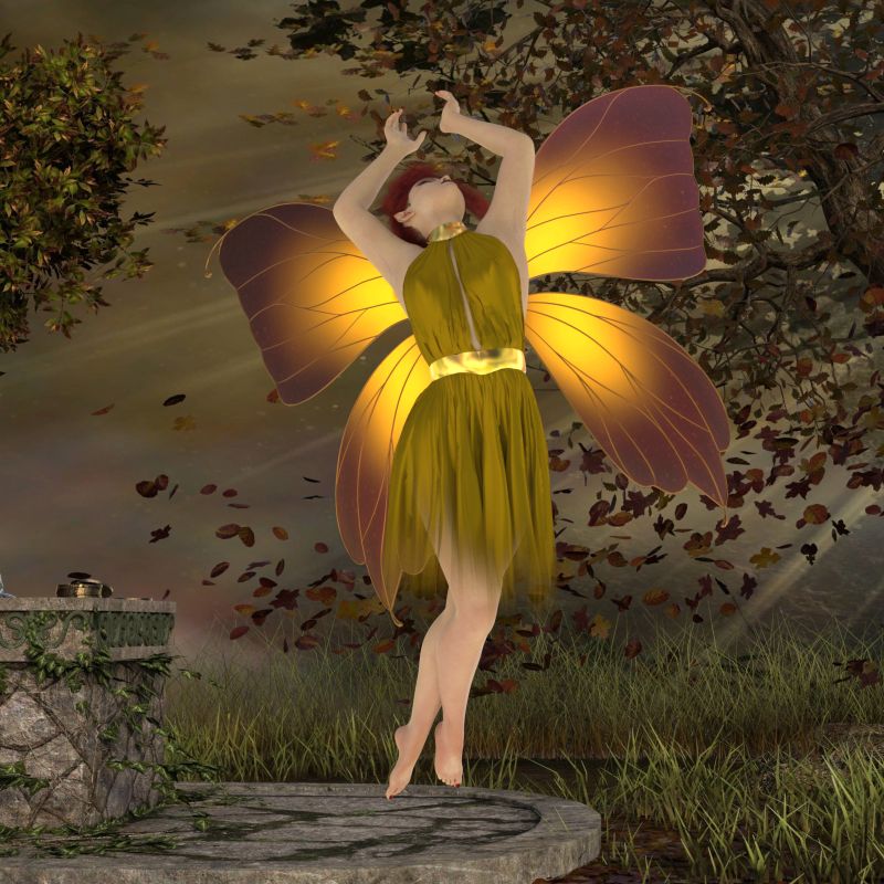 2nd Place ~ Autumn Faelina
Faelina loves the Fall!
Keywords: Fantasy 2nd place
