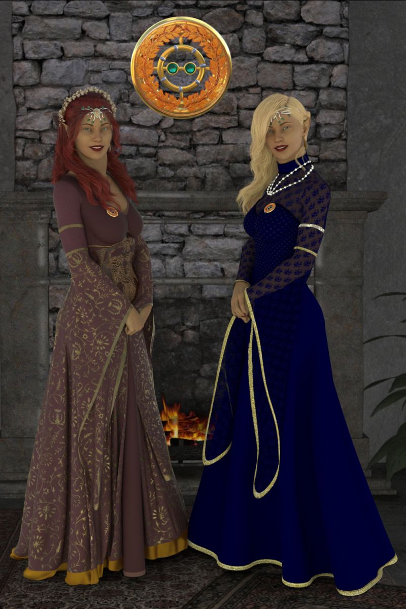Arizelle and Iolena
Portrait of the two sisters for the 1st December Hardcover. (Replacing Arizelle's Solo Portrait)
Keywords: Fantasy