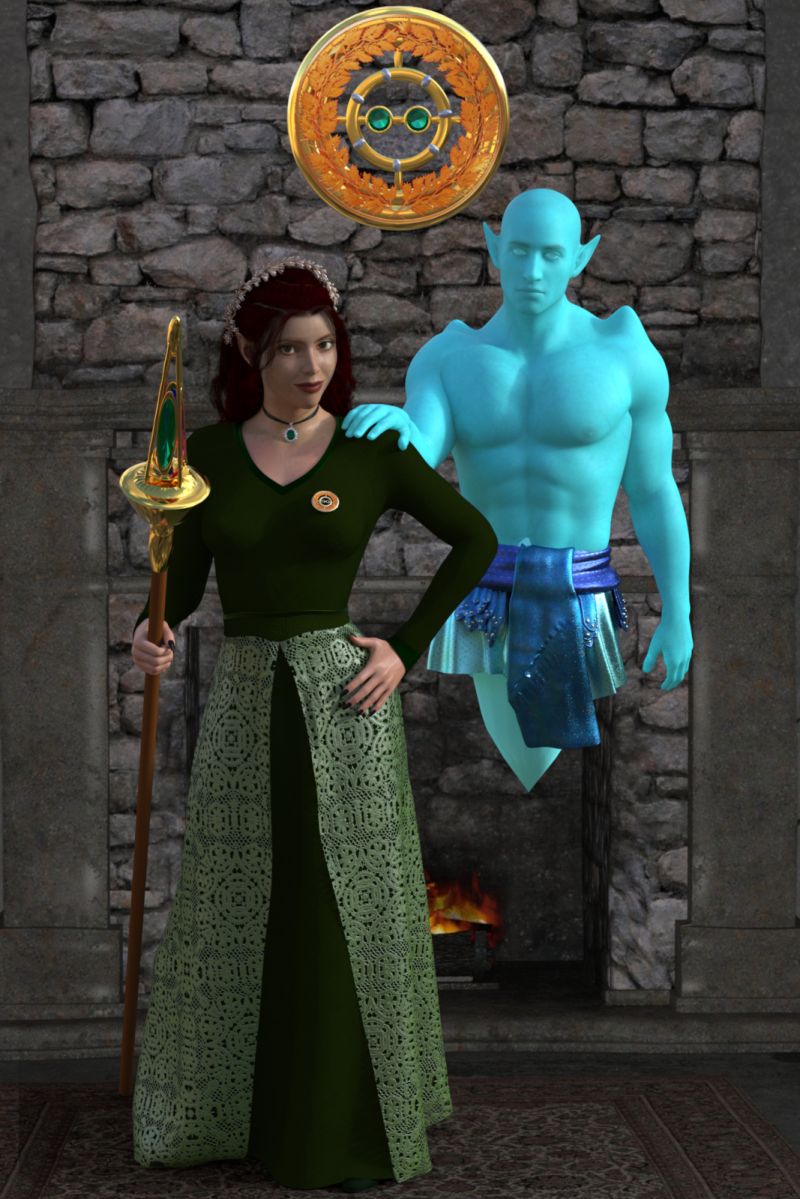 Marial and Volodar in the Sister Hall Lounge
This one is also for the December Hardcover Vol 1
Keywords: Fantasy