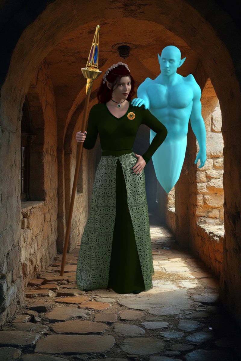 Marial and Volodar ~ TOTW Wk of 3/29/25
Marial and Volodar from the Sisters of the Sylvan Covenant series I'm working on and sporting the Sisters' Pin that I just finished modelling.
Keywords: TOTW Fantasy