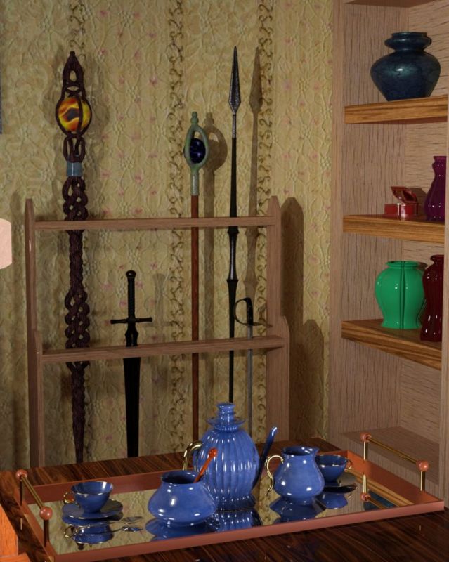 Timeless Treasures
Picked up the antique shop from our Marketplace.  Some of my props as well as some I had bought or found went in to fill some of the shelves.
Keywords: Shop