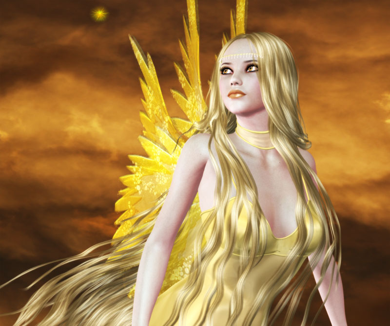 Golden Star
I was trying to get a really good light skin tone and the rest just came from that.
