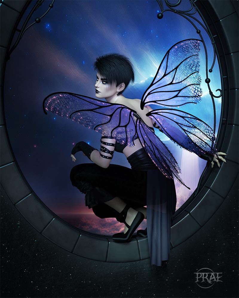 1ST Place~Gothic Fairy
My take on a goth fairy, probably one of my favorite subjects.
