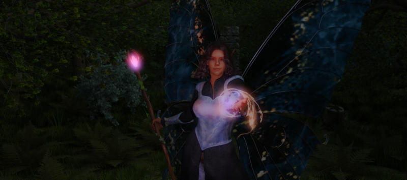 The Fairy Mage
Same render, added bloom.
