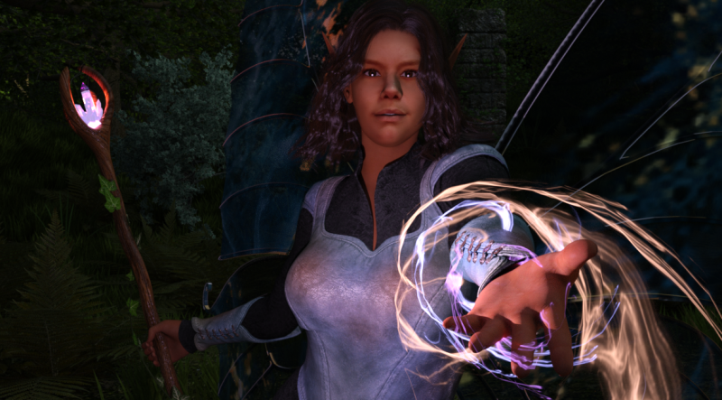 The Fairy Mage 
Close up and oh by the way no postwork was done to this render.
