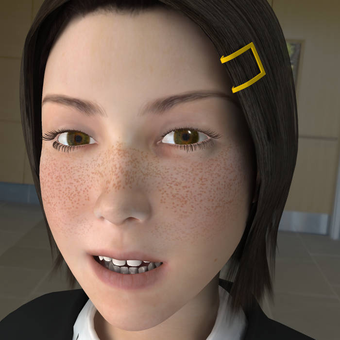 Testing reflections with IDL
IDL allows using objects with ambient set to act as a light source. In fact the primary lighting in the scene is from the background sphere with an HDR image connected to ambient. It gives natural soft lighting, but it doesn't render any secular or reflections by itself. Getting those still requires traditional lights. 

Here I've set the reflection value on the eyes to 1, added a few low intensity lights to pick up the reflection, and a specular light for the highlights.
Keywords: Miki4 Yoshiko girl relections