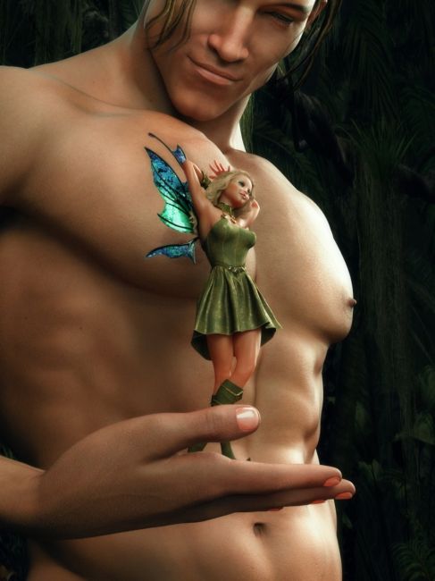 Unexpected guest
Thanks for visiting!
Keywords: male fairy jungle fantasy