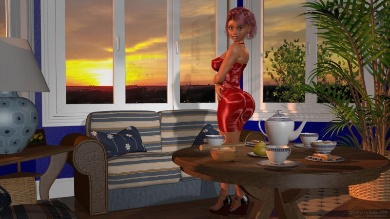 AnnieMae - SAOTW winner 06/08/24
Annie put on her sexiest dress to say a big "Hello!" to everyone here at FA. It's been a long time, and a lot of water (or whatever that green stuff is..) under the ol' bridge. I'm retired, but it seems like I'm 10 time busier than when I was working...

OK, Rod - enough whining.... Get to the point!

OK, OK...... The point is.... I'm going to try once again to hang out with my buds here more often! Wish me luck! Happy Mother's Day to all the moms here!

Stay safe, and I'll be back soon. 
Keywords: Hello red sexy Annie sunset glamour poser photoshop