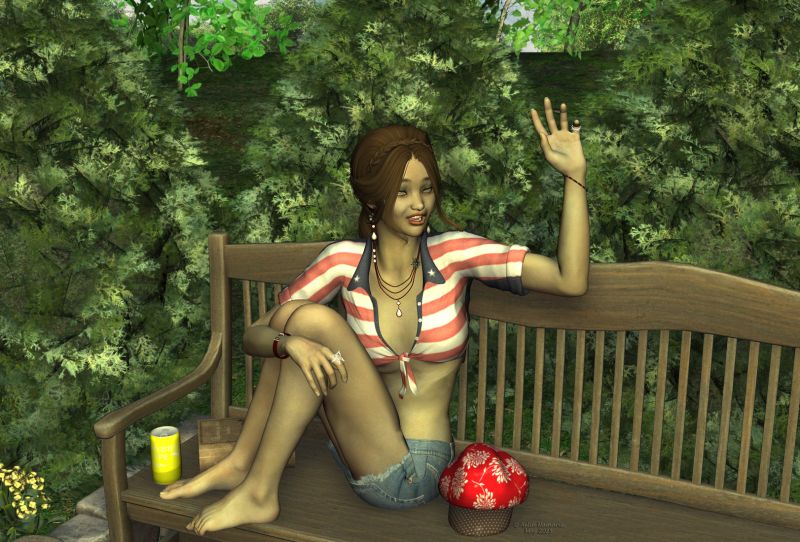 Meeting park
I thought it was time to begin to call better temps to come with Summer clothes, like it's playing yo-yo currently :)
The Cutoff Jeanz is a prize for a contest on the forum.
I tried to make Frangipani looking a little older than what she is, but her expression erase here pretty all my efforts lol

********
Frangipani V4, by Sarsa & Thorne (Daz3d)
Tied top, by marco.dd (RR)
The Cutoff Jeanz for V4, A4, G4 by Rhiannon & RPublishing (RMP)
Duchesse Hair, by SWAM & goldtassel (Daz3d) [jewels only here]
Bridgette Hair, by Anna Benjamin & Lady Littlefox & Syyd (Daz3d)
Mon Tresor, by AnimaGemini
Just Rings Goth, by Inception8
Secret Tale book, by Aelin
3D Scenery: Hedge Garden by ShaaraMuse3D (RMP)
