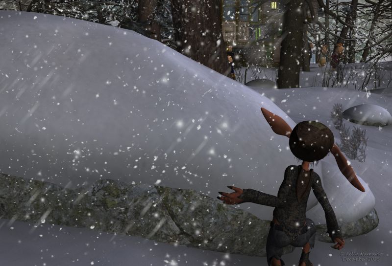 Puntik in troubles (3)
From behind the rocks, Puntik can see several strange people looking for something.

Previous part: https://www.thefantasiesattic.net/attic/cpg/displayimage.php?pid=46514

********
Puntik Kaalkopje, by Nursoda (RMP)
Puntik warm Winter Set, by Leilana (RR)
The 3 Little Pigs, by 3Duniverse (Daz3d) [with Trumarcar's textures]
Steam House, by petipet (Daz3d)
Steam House Textures, by Aelin (FRM exclusively)
Ron's Atmospheric Bundle, by deviney (Daz3d)
