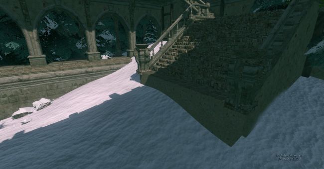 Ruins in Snow
This is a result I obtained in January, while playing in Flowscape to create "The Hill backgrounds" - which are available on Fantasies Realm Market.
Background here is the angle of number 3 of the pack.
