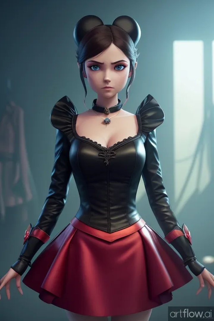 Goth Princess Concept
I have a *ton* of AI-generated doll/toon characters. Using Artflow for 6 months now, I have at least figured out that what it does best with my prompts is clothing design. It's given me so many ideas to build on.
