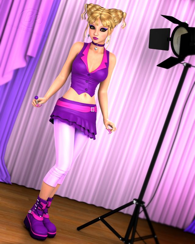 Candy Bianca
Been a while! I've done three series plus a bunch of animations since my last post. And I don't want to spam posts, so I have picked out the "best" of what I have done to this point. Next is something that was spawned by rendering blink cycles of some of my characters. Somehow Bianca became even more sexy and adorable than her last series <3
