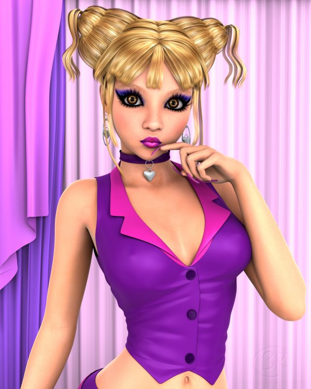 Just Kiss Me!
Been a while! I've done three series plus a bunch of animations since my last post. And I don't want to spam posts, so I have picked out the "best" of what I have done to this point. Next is something that was spawned by rendering blink cycles of some of my characters. Somehow Bianca became even more sexy and adorable than her last series <3
