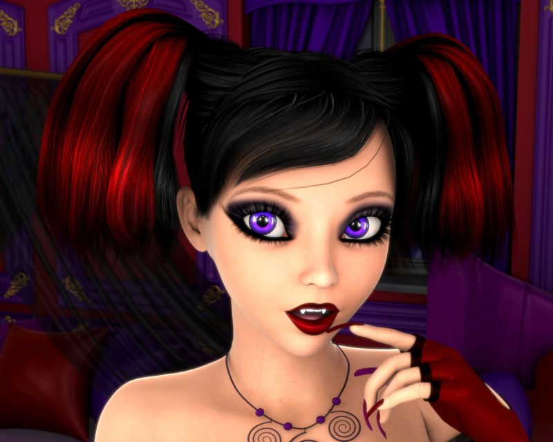 Dancer Unveiled
Just now catching up on the Halloween renders..... And Seductra's secret is that she's a vampire of course <3
