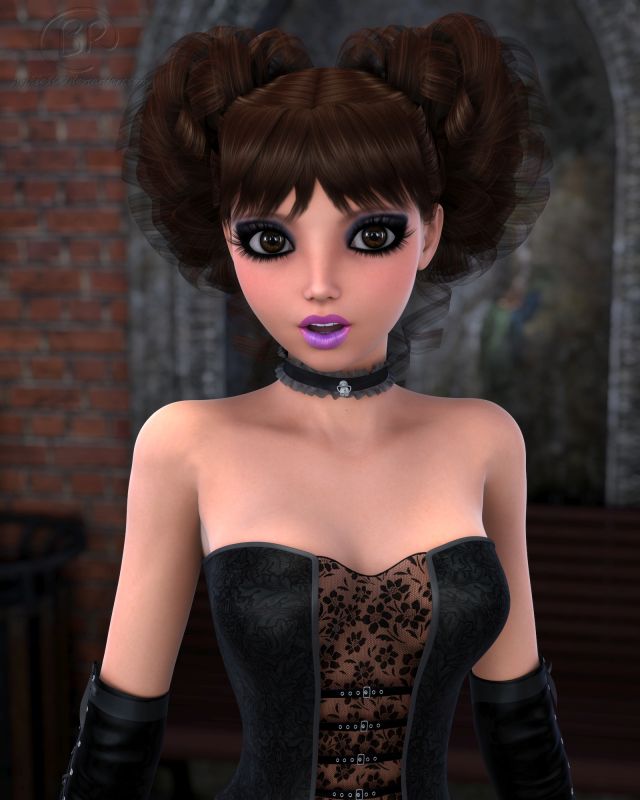 Sweetly Gothic
Close-up of Zara 
