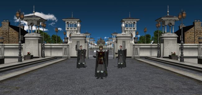 Guards!
Here is WIP of guards I am working on. I am still not satisfied with their look as they need hair changed a bit, and I am trying to make smaller portrait like picture beside this one larger. Also I will make Black and White version of it, and it is a bit more complicated with 3 figures but I will do it eventualy. Town is ok for now I still need to plant more flowers in the upper (Eastern part), but hope to do it soon...
Keywords: Town Guards