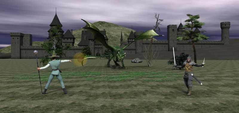 Keep Adventuring
My first character Illusionist Gorgar (reached Lv4) and Ranger Barion (starting Lv4 after TPK of the party by young bronze dragon)... Green Dragon and Keep on the Bordelands...
