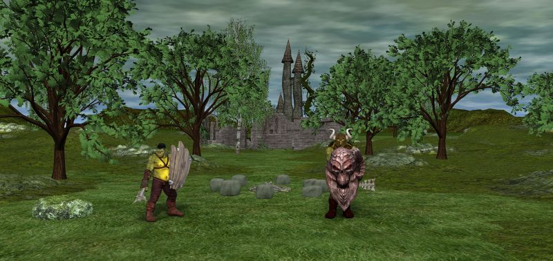 Storm Rising
Here are some orcs... They should be wizards minions and helping him get his spells components... Still working on them and on the scene... Need to add some more plants and rocks. But I think now things look better....
Keywords: Orc