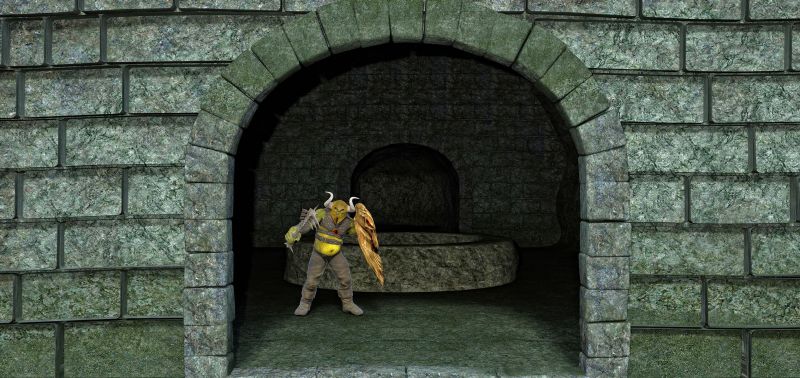 Temple to Underground
Finaly made use of Catacombs, system by coflek-gnorg. It looks like a solid base for underground cave system, got it on Christmas giveaway here is store page https://www.renderosity.com/rr/mod/bcs/the-catacombs/47880

And also developed that ogre guy a bit :) this one is a bit stronger and smarter 
Keywords: Ogre Temple