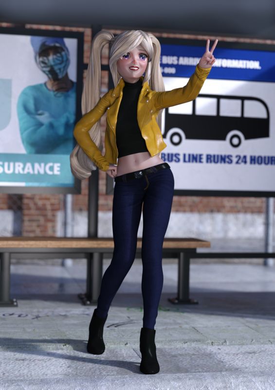 I Aced My Test With an One Legged A
"The teacher told me that I aced his final test with a one legged A and I will be gracing him with my presence next year.", said Ayu. 
Keywords: Anime Aced Test One Legged A Bus Stop