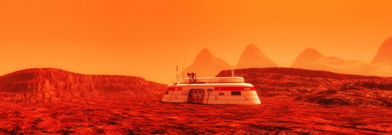 Mars Outpost 1
Some day in the near future we will be exploring Mars.  The prospect of terraforming the planet may yield a new earth like environment for now studies are being made.  Who know it may be a place where mining operations go on if the prices of the materials mined are worth the expense of bringing them back to earth.    
Keywords: Mars Outpost 1 future near mining terraform terraforming