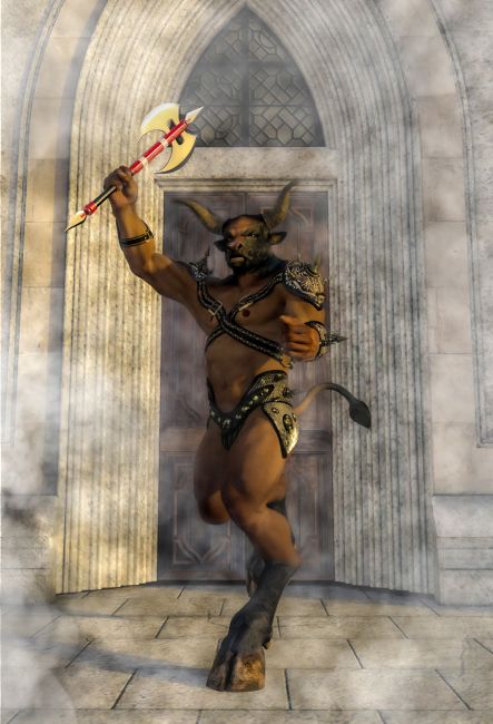 No Solicitors PLEASE!!!
Want a peaceful time at home with no interruption from Door to Door Salespeople.  Then you will want to hire a Minotaur.  They will guard your home and keep all away that you want to keep away and will allow guest and friend with special invitations to enter your premises.  He is on call 24/7 365 days a year.  Works for food, a place to live and a retirement pension for old age.
Keywords: No solicitors minotaur guard keep away allow guest interruptions