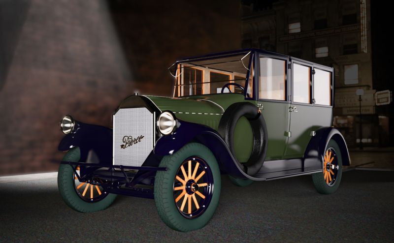 1920 Pierce Arrow
Night scene with Pierce Arrow
Exploring how to make a successful night scene.  
Keywords: Car Auto 1920 Pierce Arrow