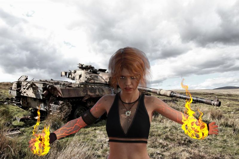 Helia
discovered her latent ability when she turned 25... blew on the birthday cake and lit the candles...
